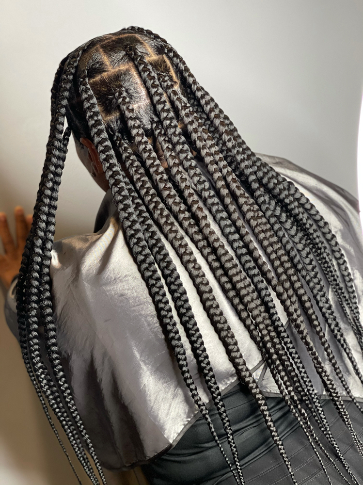 Large Knotless Braids