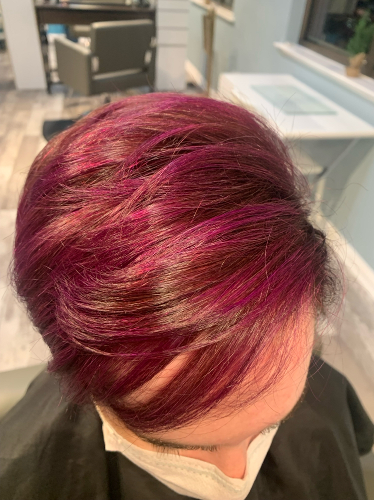 Short Balayage W/ Haircut