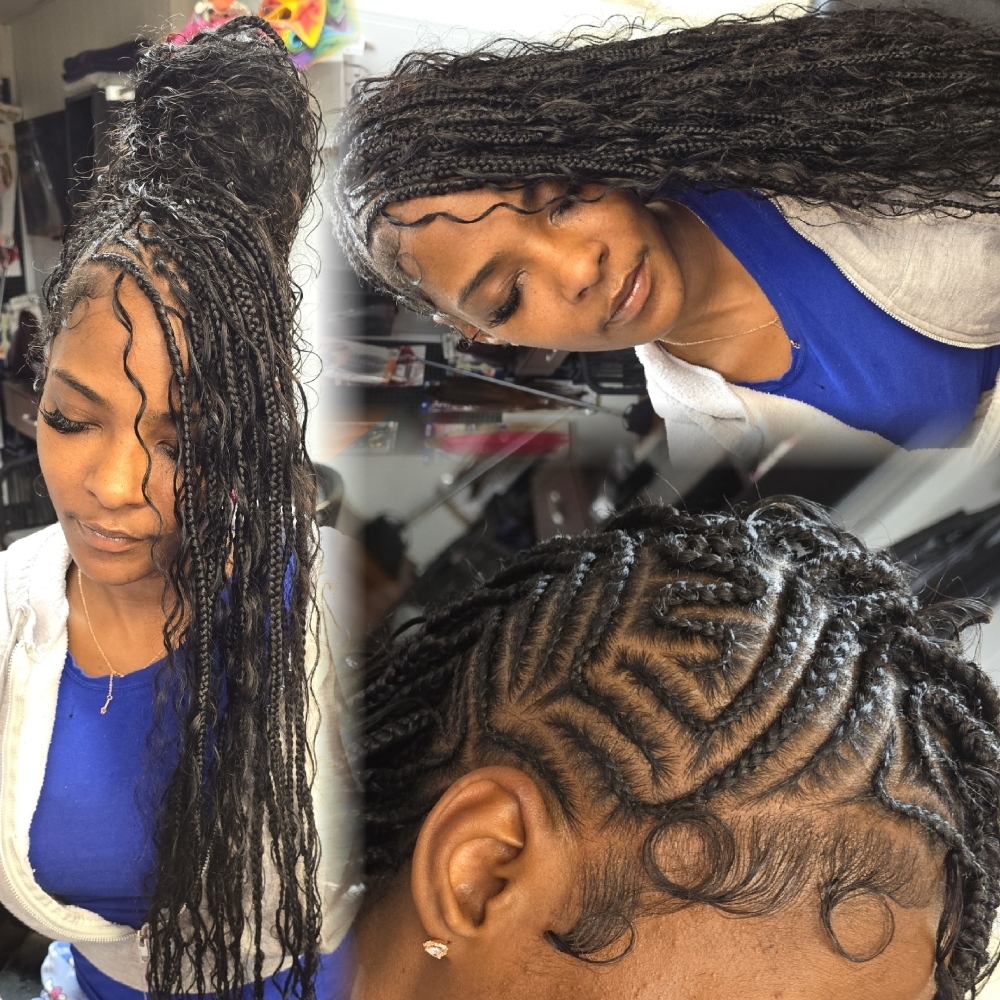 EXT. Bohemian Mohawk W/ Human Hair at Braids By Brittanie in Evansville, IN