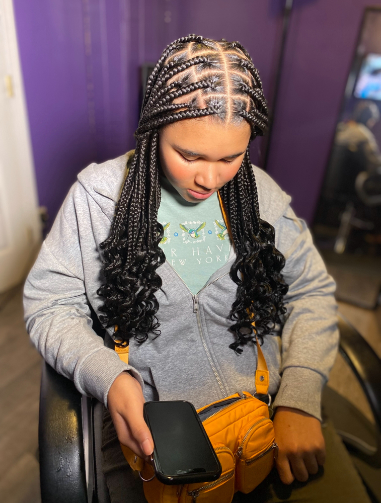 Large Knotless Braids