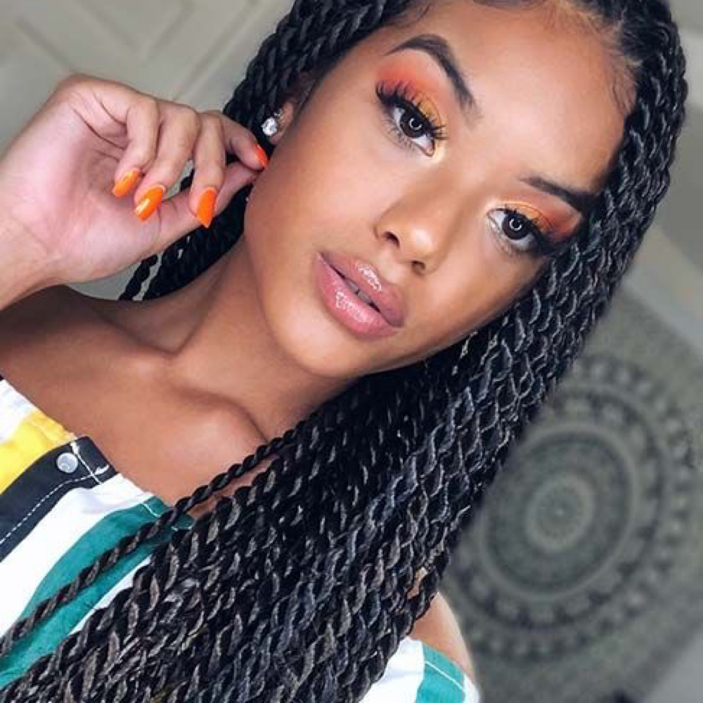 Retouch Senegalese Twist Midback at Zara Hair Braiding Salon in 30328