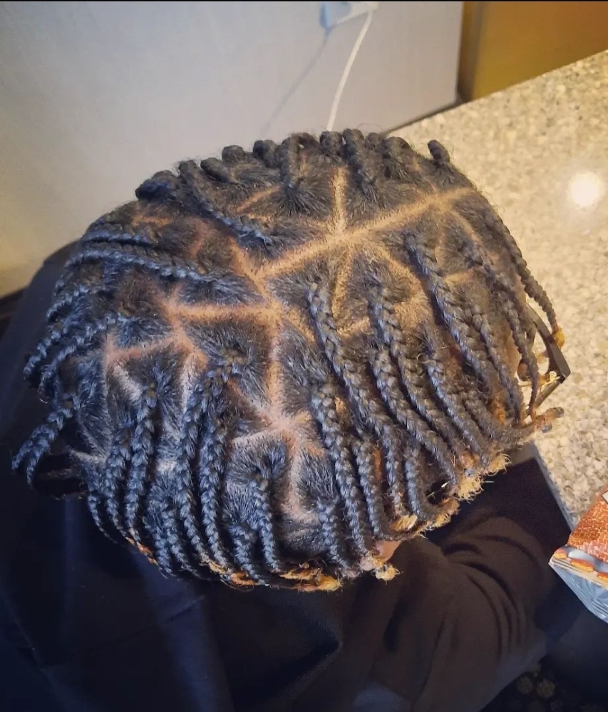 Mens Plaits/Twists TOP ONLY