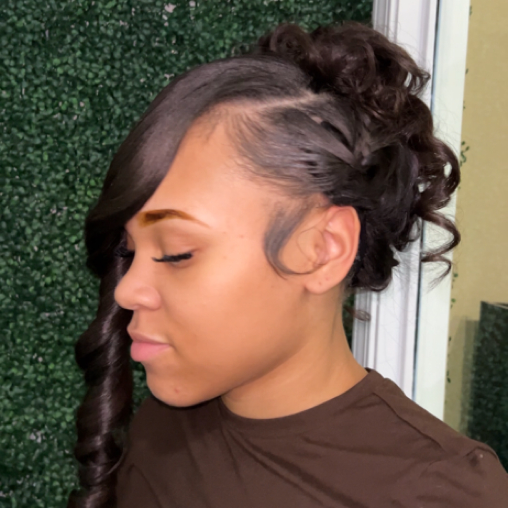 Quick Weave Pin Up at Polished Hair & Nail Studio in IL, IL