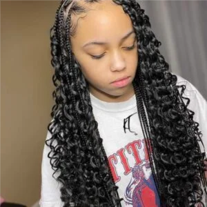 Kids Med K-Less/Box (Ages 5-7) at Hollywood Soul Salon Ouchlesshairbraiding in San Diego, CA