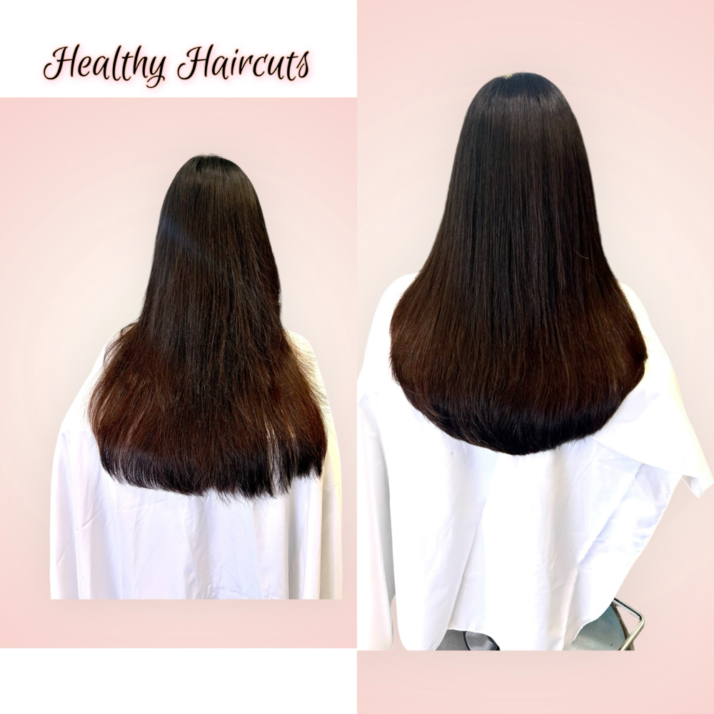 Woman Healthy Haircut