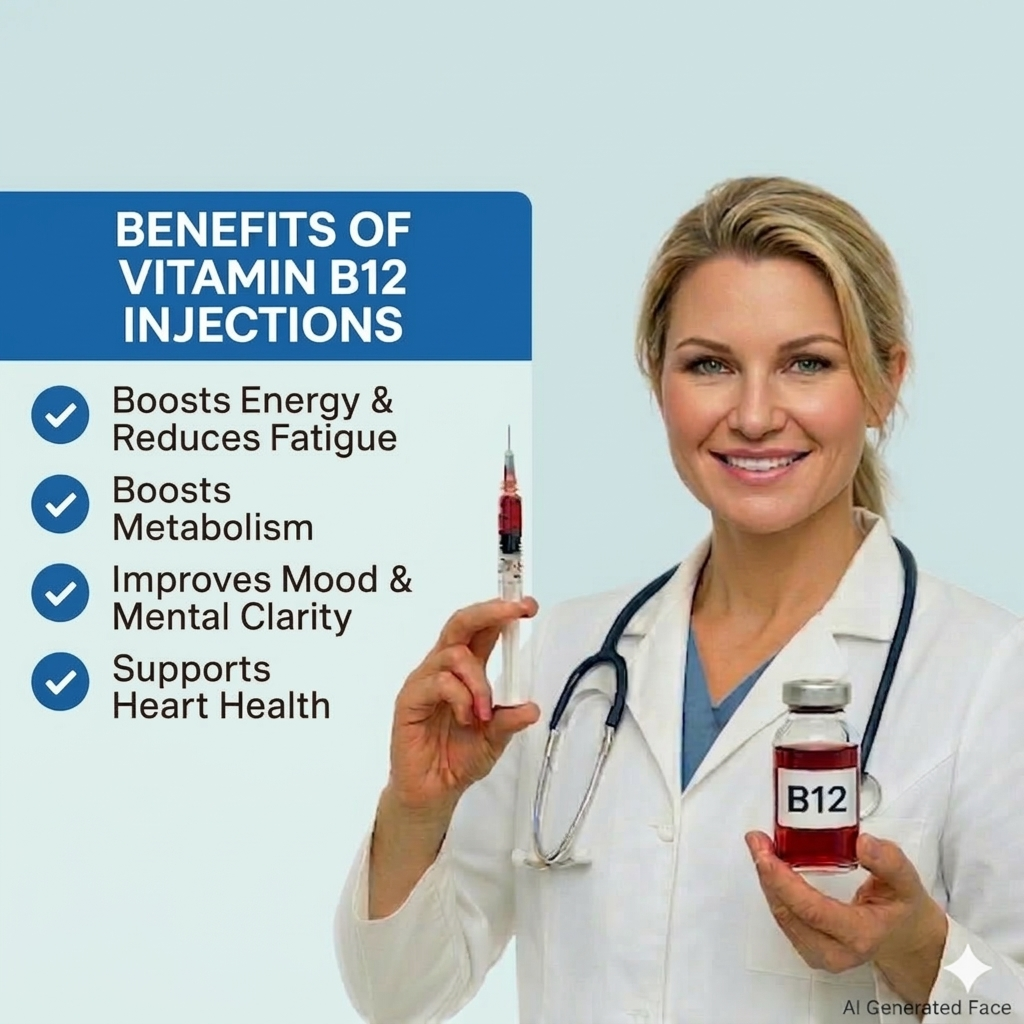 Vitamin B12 injection at Be Radiant Medical Spa in Muskego, WI