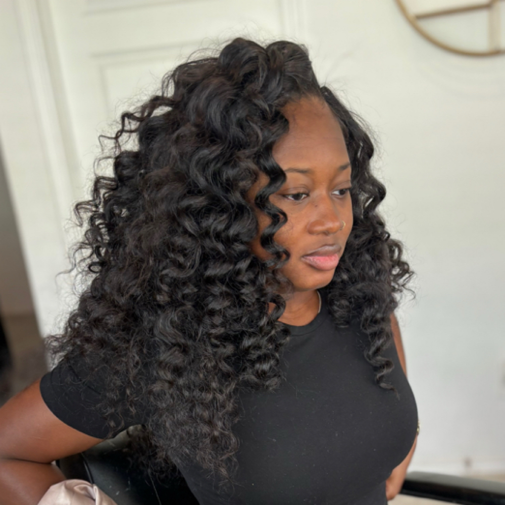 Flip Over Quick Weave at Pretty Hair in Rosharon, TX