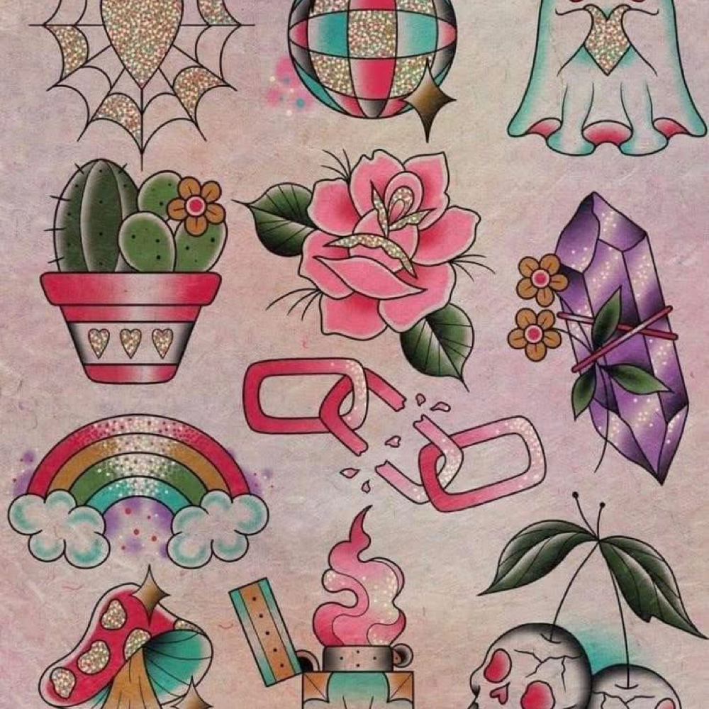 Summerween Glitter Tattoos at 406 Colour Studio in Butte, MT