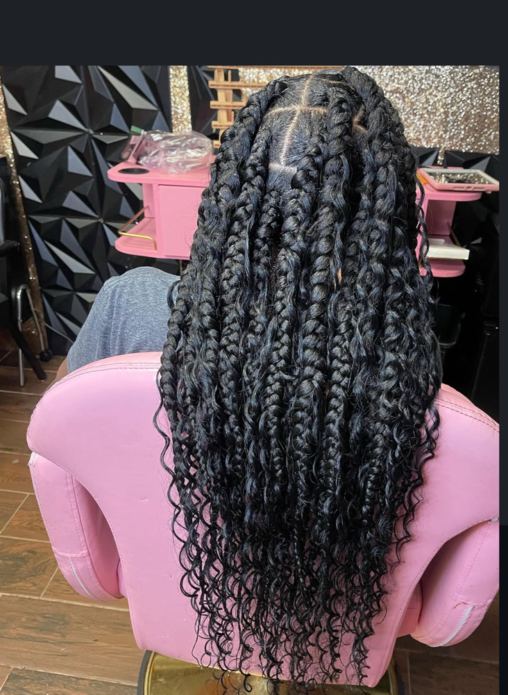 Jumbo Knotless W/ Boho at Goddess Stylez in Sealy, TX