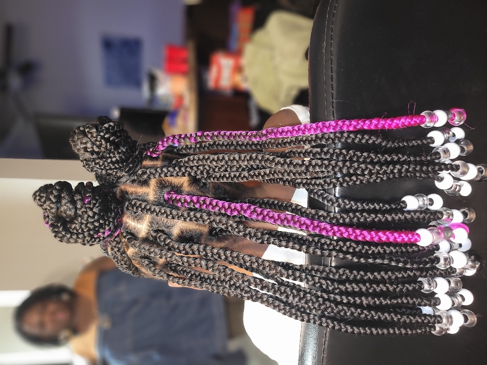 Kids Cornrow/box Braid Combo