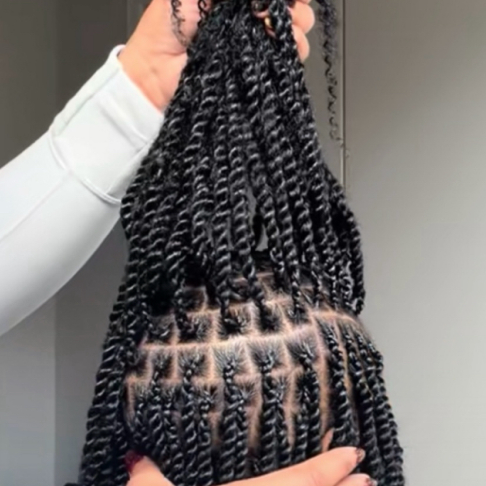 Natural Twists w/ Human Hair at Julienne Moore in California, CA