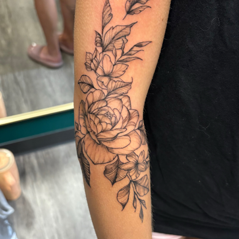 Half Sleeve Botanical at Tiny Elephant Ink in Omaha, NE