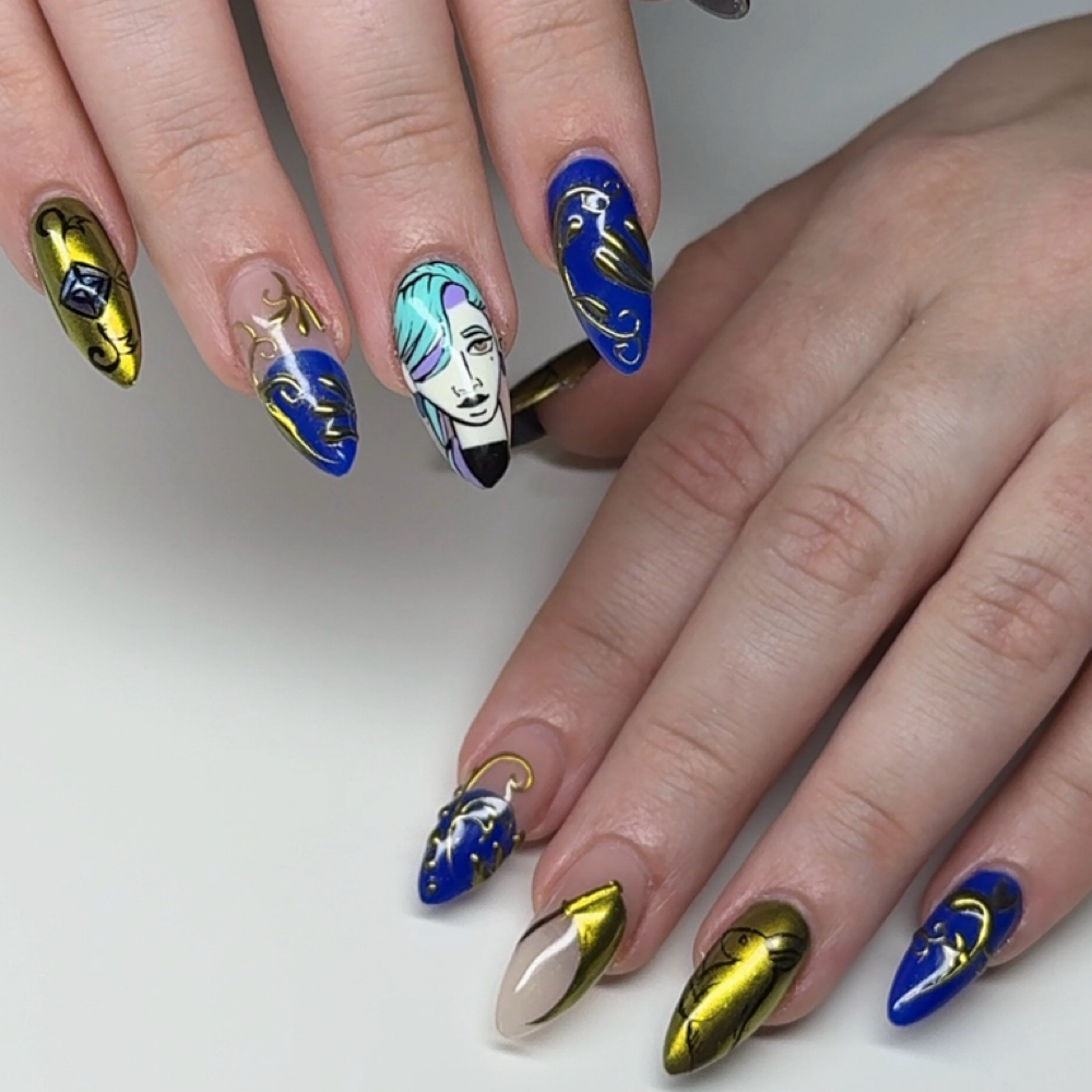 Tier 5- (Full Character/Custom Art) at P.R Nail Co in Montgomery, IL