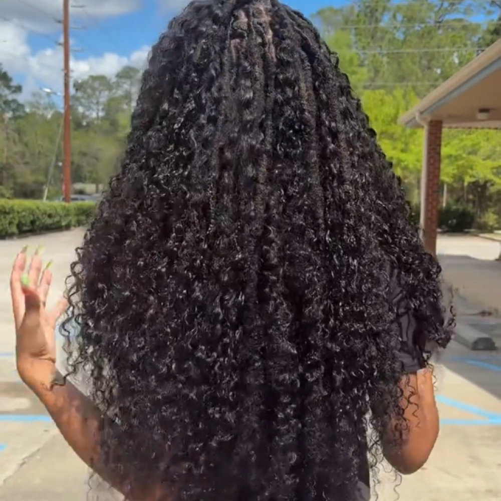 Miracle Knots Over Locs at Mochas Lux Locs in Hinesville, GA