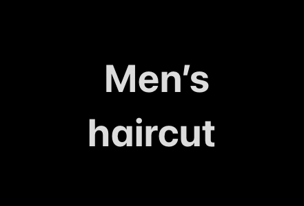 Men’s Haircut