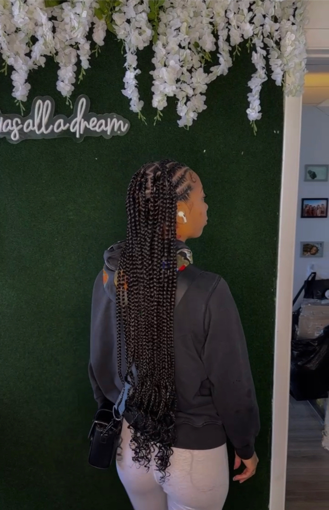 Small Fulani Knotless Braids