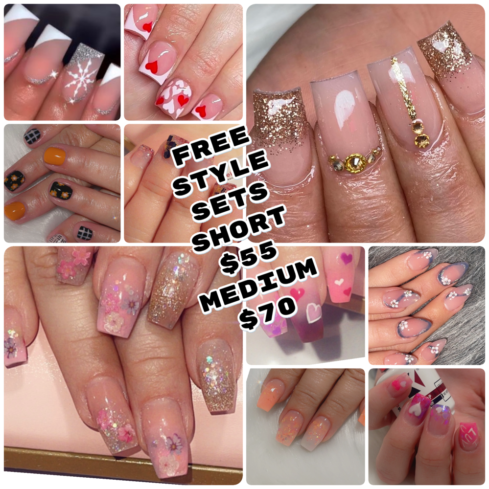 Free style Medium Nail Set