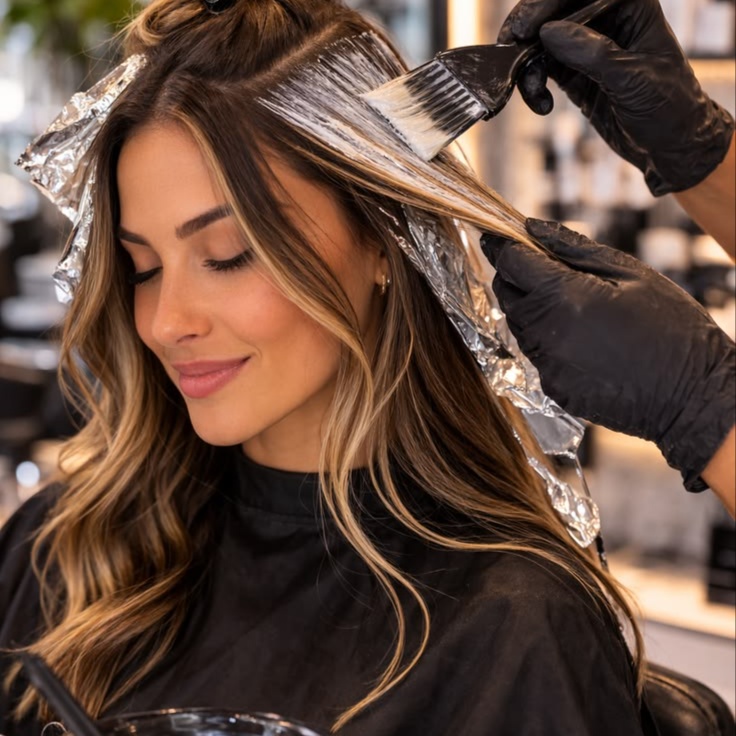 Color the works w/ partial foils at Salon One Thirty One-Salon Three Twenty One in Dallas & Hiram, GA