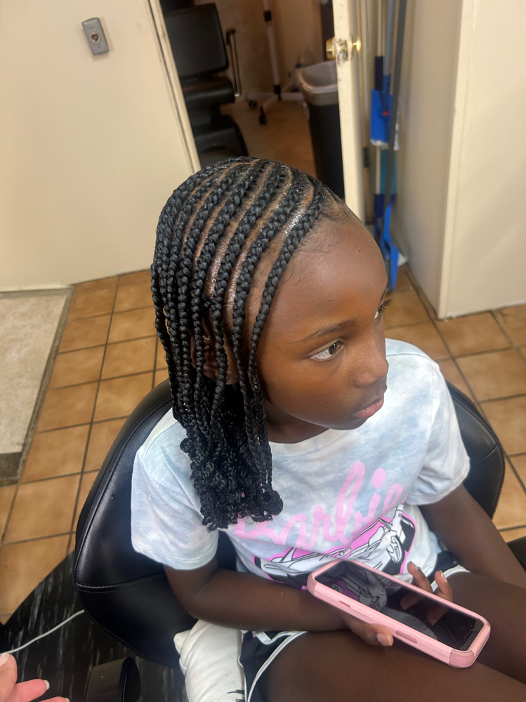 Kids lemonade braids