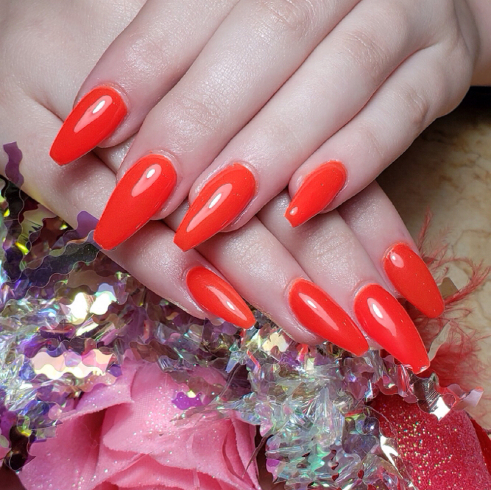 Full Set  Long Acrylics With Gel at Latin Beauty Nails in Casey, IL