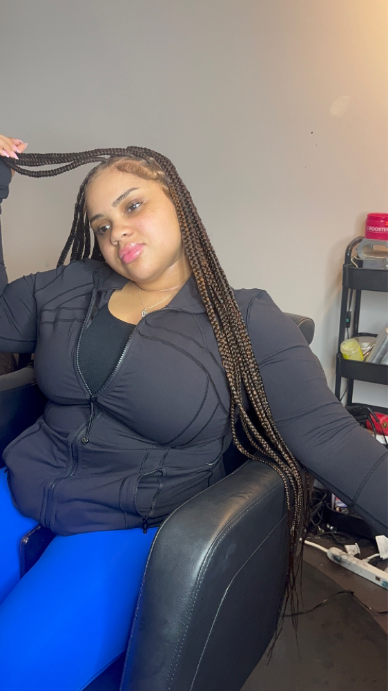 m/L knotless braids