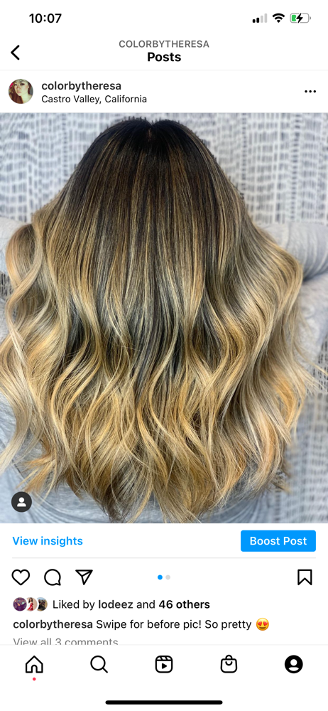 Partial Highlight/balayage