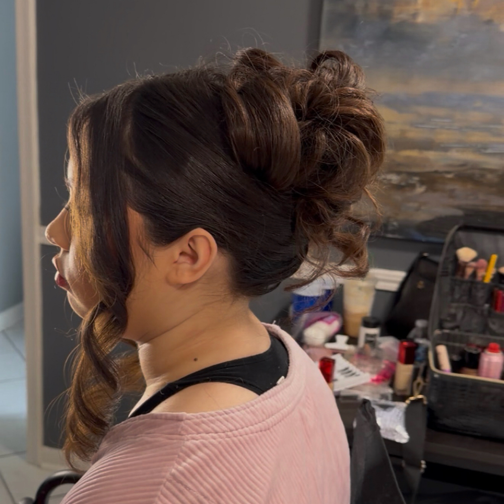 In Studio Event Hairstyle at Glowing Goddess Beauty in Kenner, LA