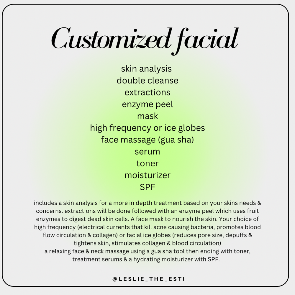 Customized Facial