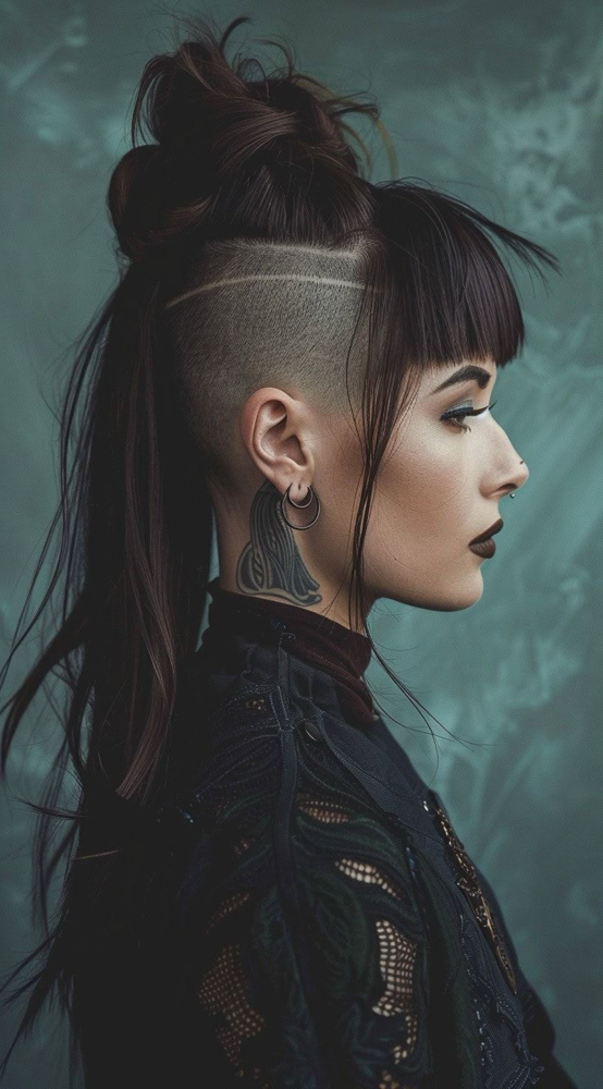 Undercut with design