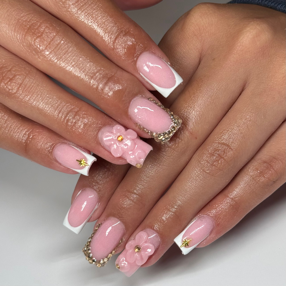 Short Acrylic set at NailsxByMeli in Patchogue, NY