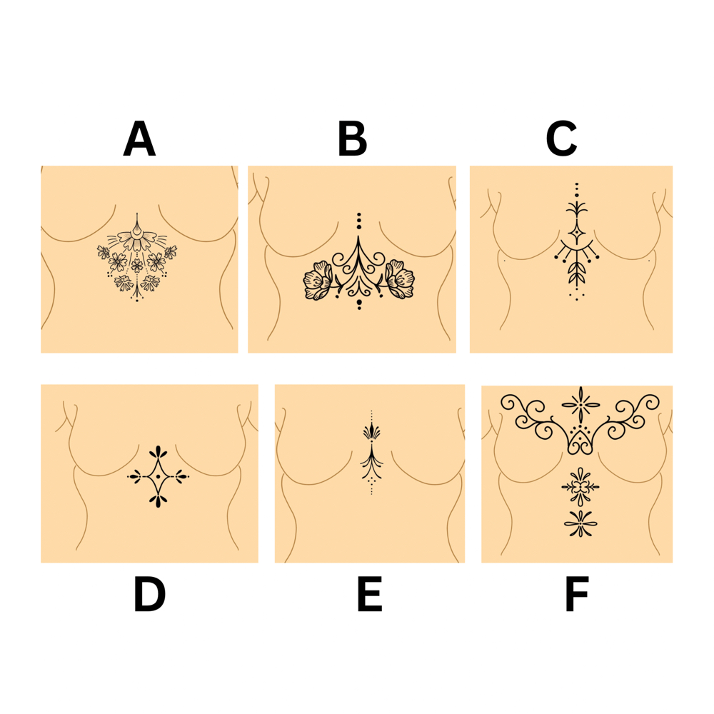 Sternum/chest Ornamental at Allie Bloom Tattoos in Morrisville, NC