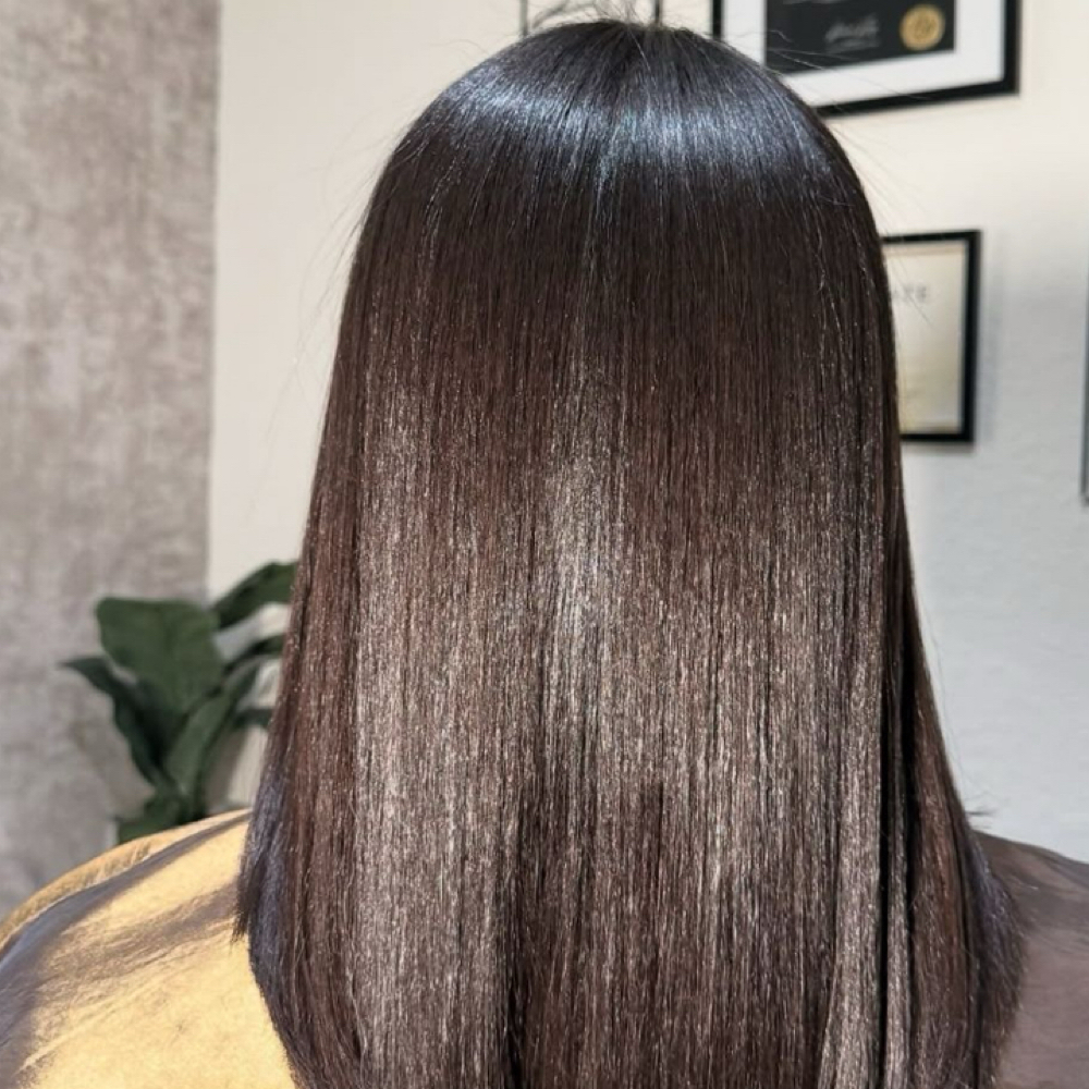 Silk Press Hair Styling at GlowNGo in Port Orange, FL