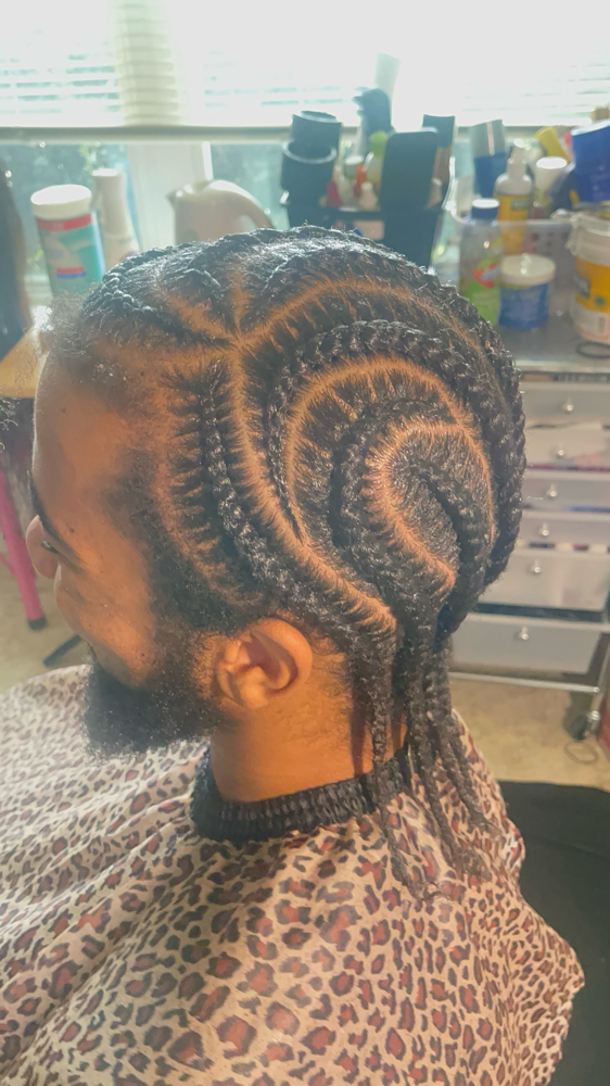 Men/No Hair Added Stitch Braids at Diamond in Katy, TX