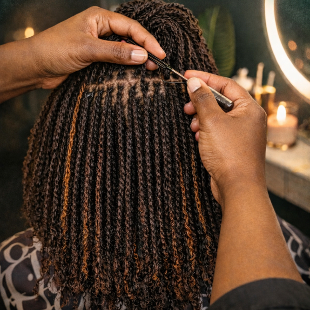 Microloc Twist extensions at Loc Kween Studios in Woodbridge, VA