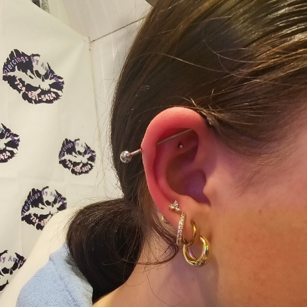 2+ Helix/Lobes/flats at Piercings By Autumn in New Castle, PA