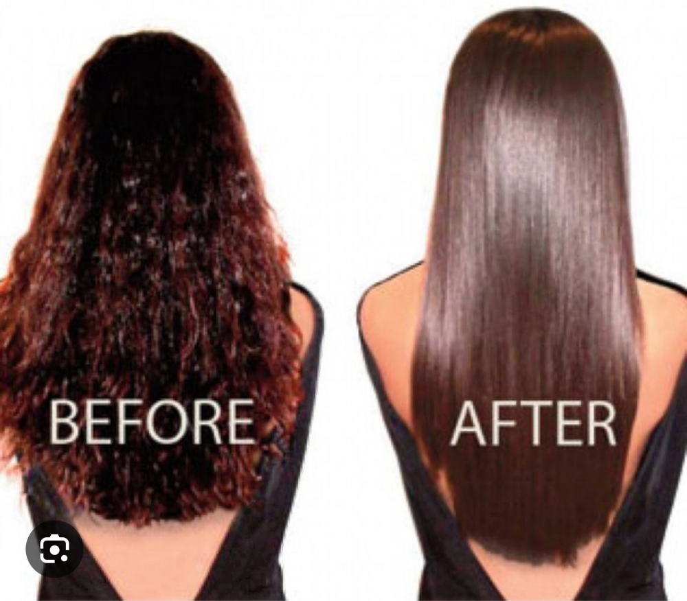 Steam straightening treatment