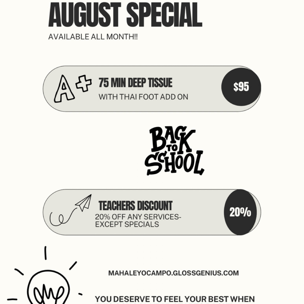 August Special at TheraVida in Jonesboro, AR