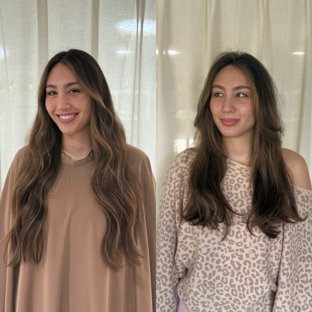 24” Slavic keratin extensions at Shine Salon in Dana Point, CA