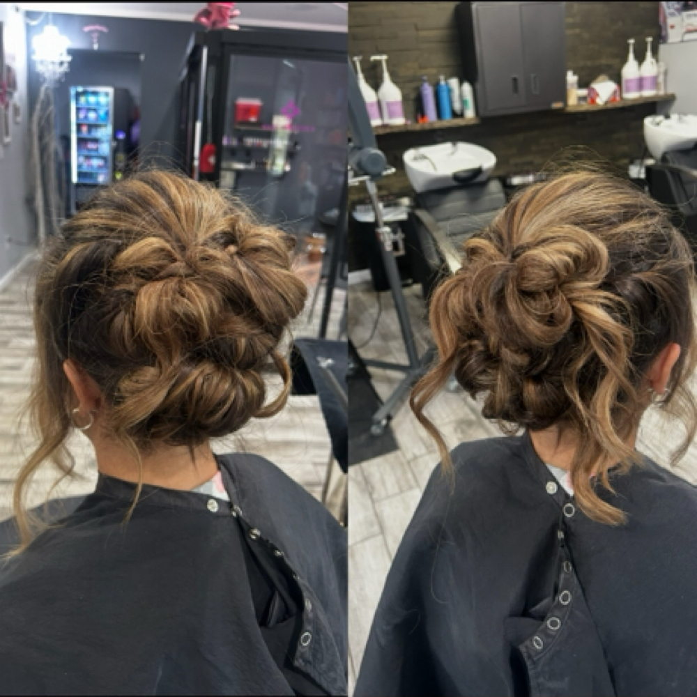 Special Occasions Hair/Updo at Backroad Beaute' Salon in Clio, MI