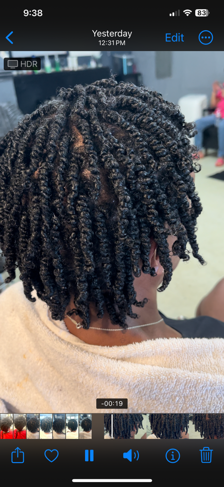 Natural Hair Two-Strand Twist