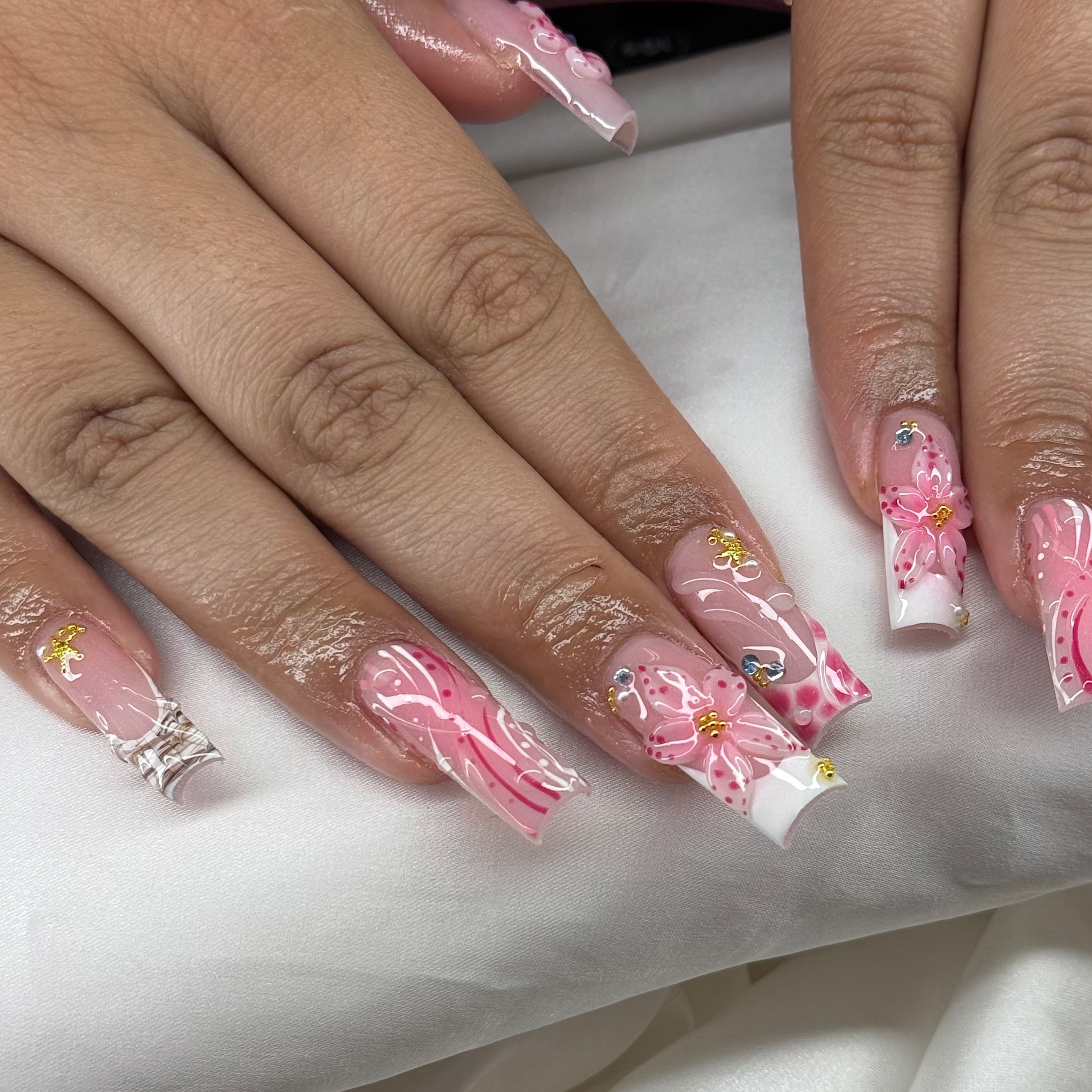 Ruby-Long full set acrylic