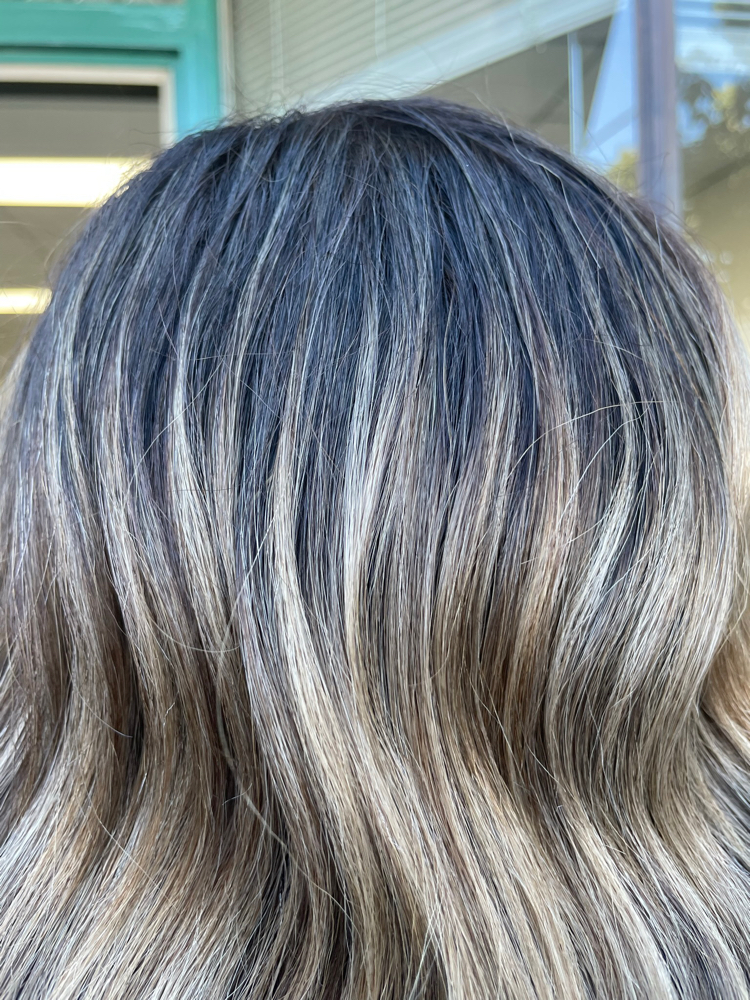 Grey Coverage And Partial Blonding at Hair by Nat Giselle in Millbrae, CA