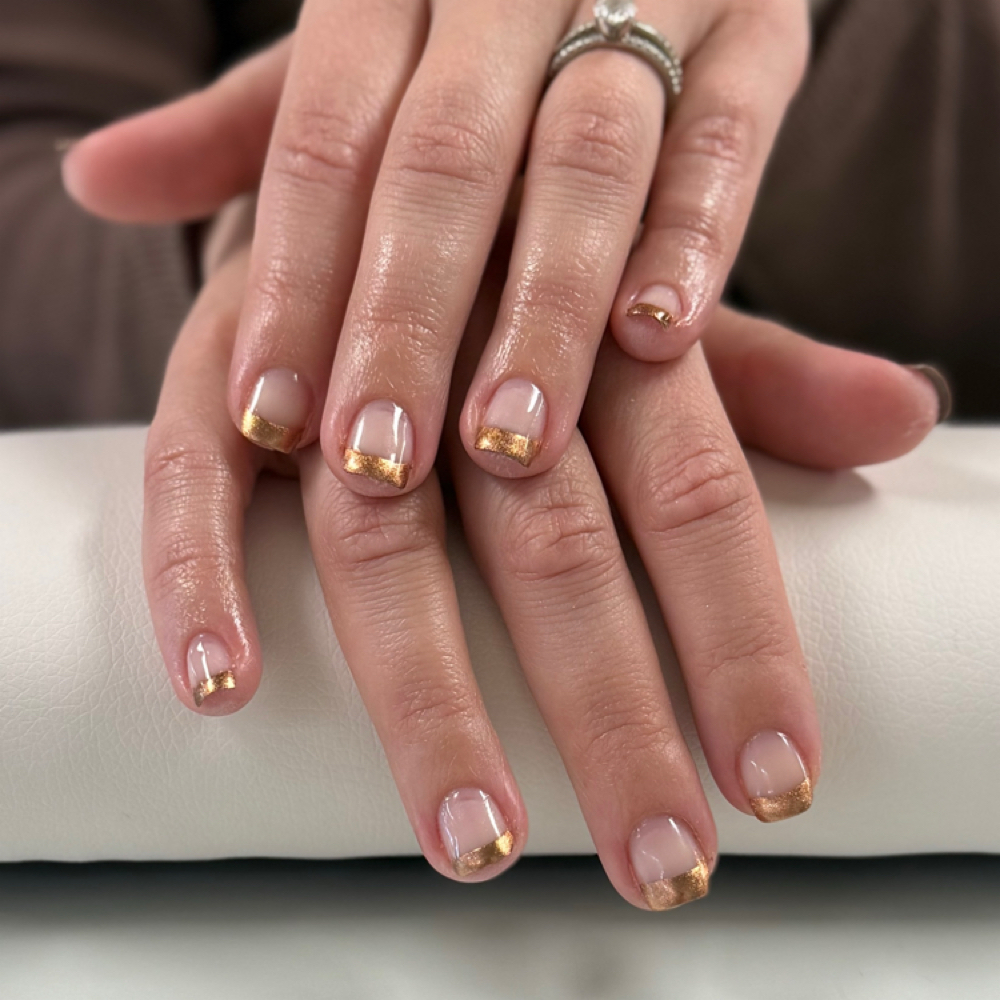 French Tips at Nails by Aley in North Lima, OH