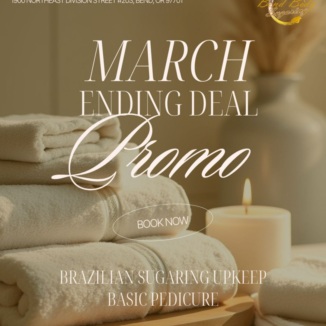 PROMO Brazilian Sugaring Upkeep at Bend Body Sugaring Salon & Spa in Bend, OR
