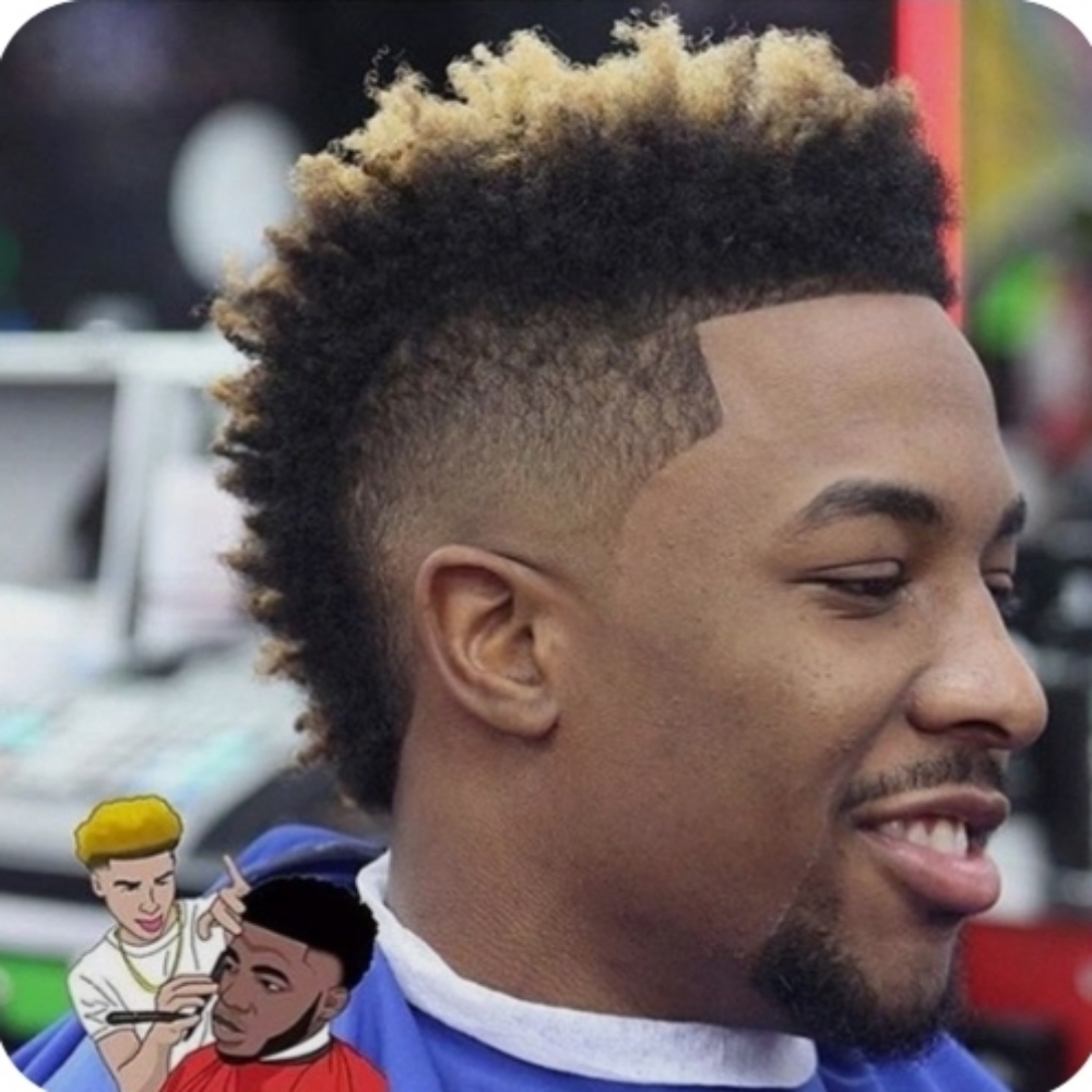 Mohawk & Goatie at Man Cave Retreat Barbershop in Fort Myers, FL