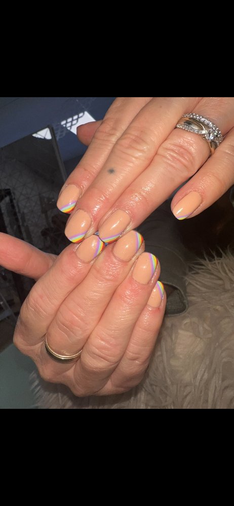 Gel polish manicure