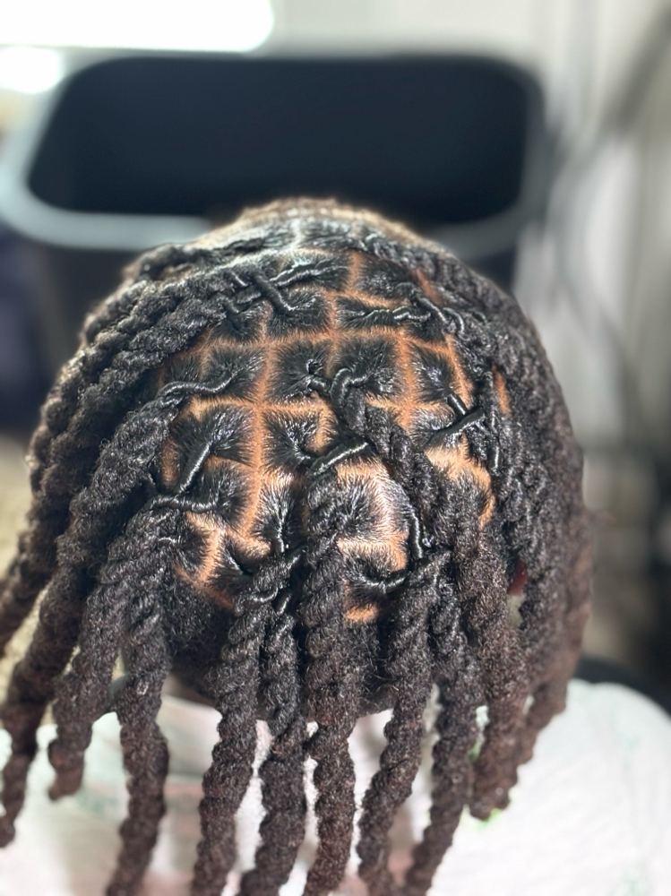 Kids Retwist 2strand Half Head