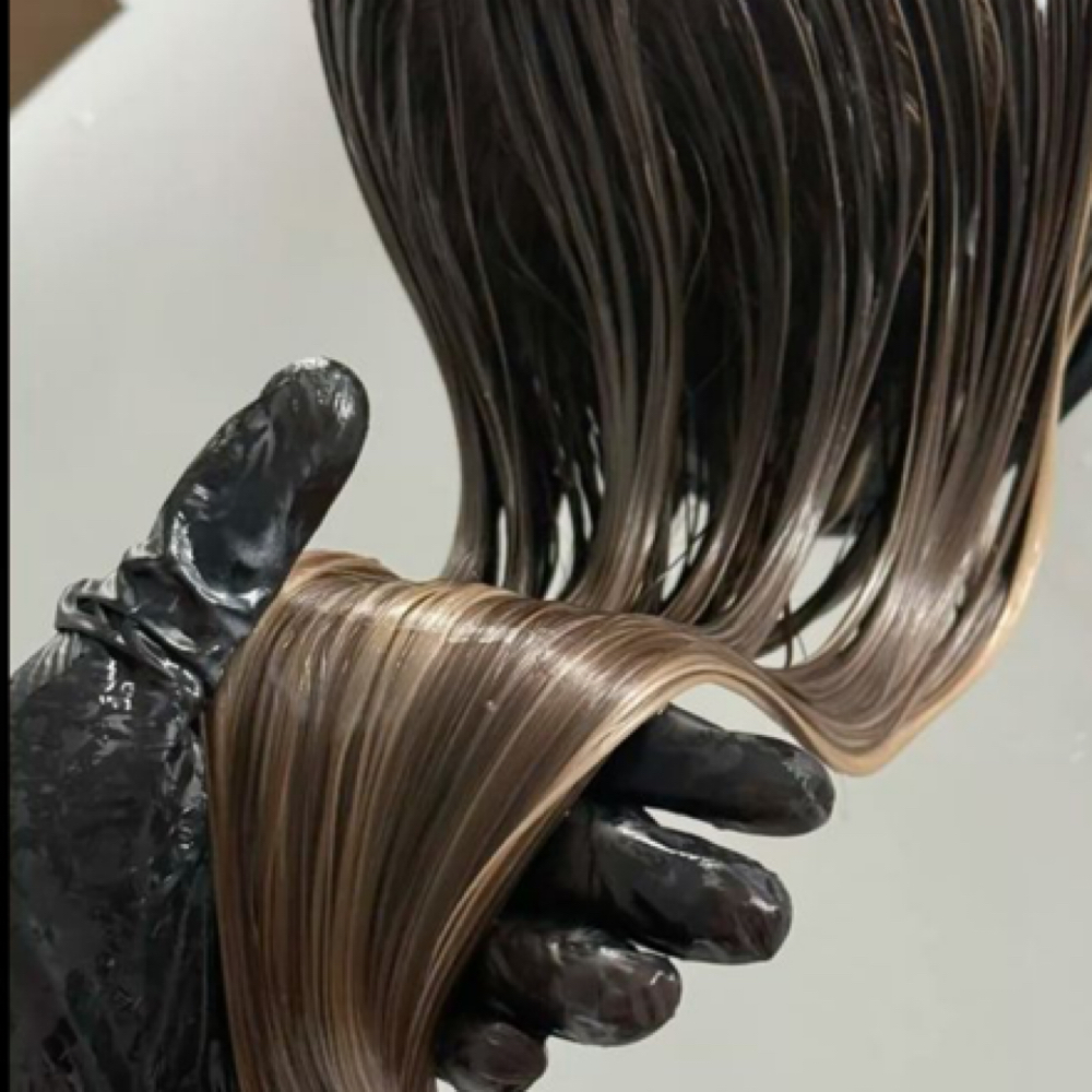 clear gloss with color service at livinwildstyles in tarpon springs, FL