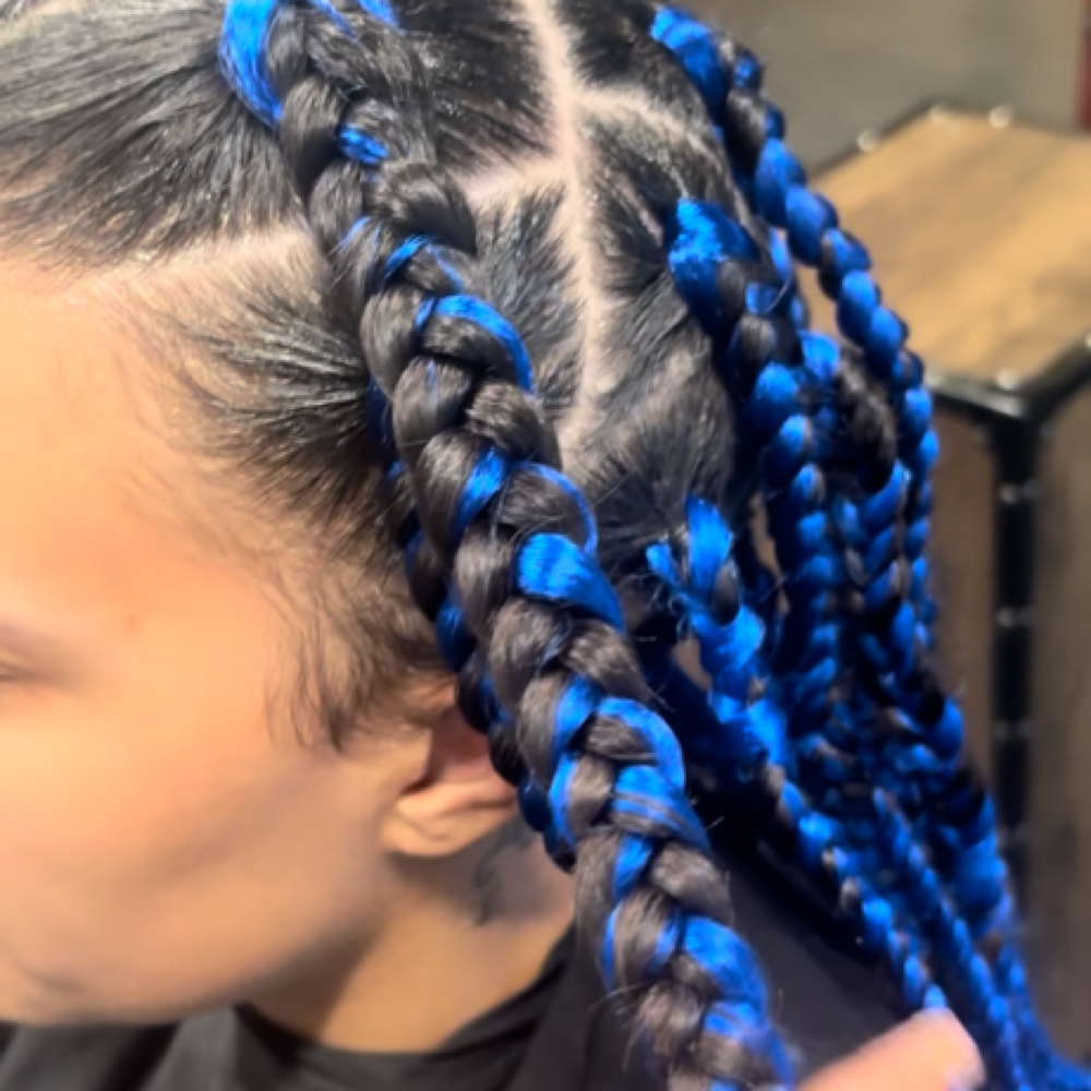 Box braids at Crown and Glory Studio in Reno, NV