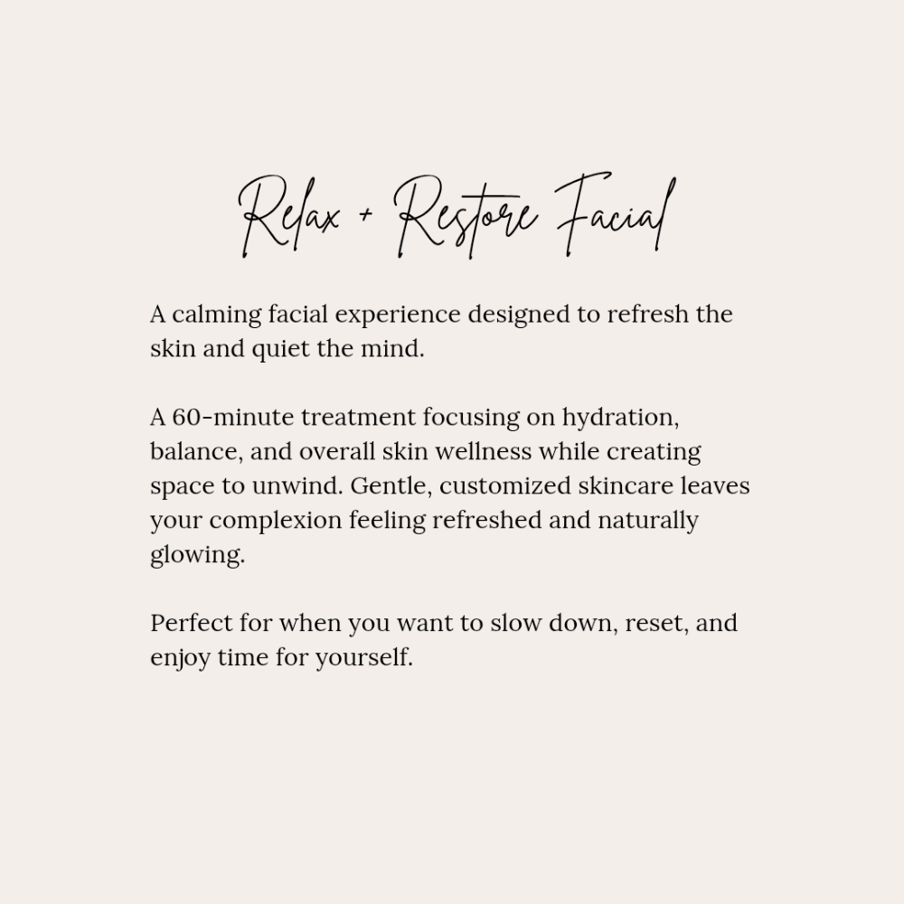Relax and Restore Facial at KB Skin Studio in Delray Beach, FL